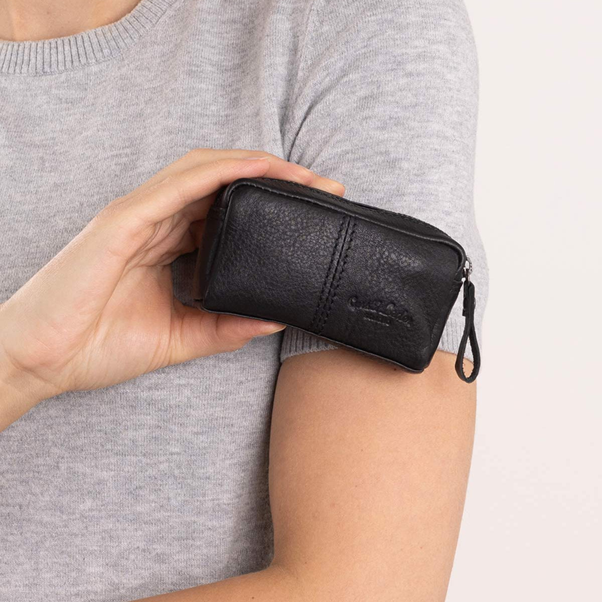 Portachiavi Da Polso In Pelle Per Auto Con Anello A D E Cacciavite - Antigraffio, Regalo Uomo/Donna