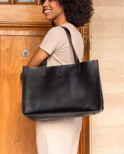 Borsa A Spalla In Pelle Agatha - Extra Large, Per Donna, Ideale Per Università E Vita Quotidiana